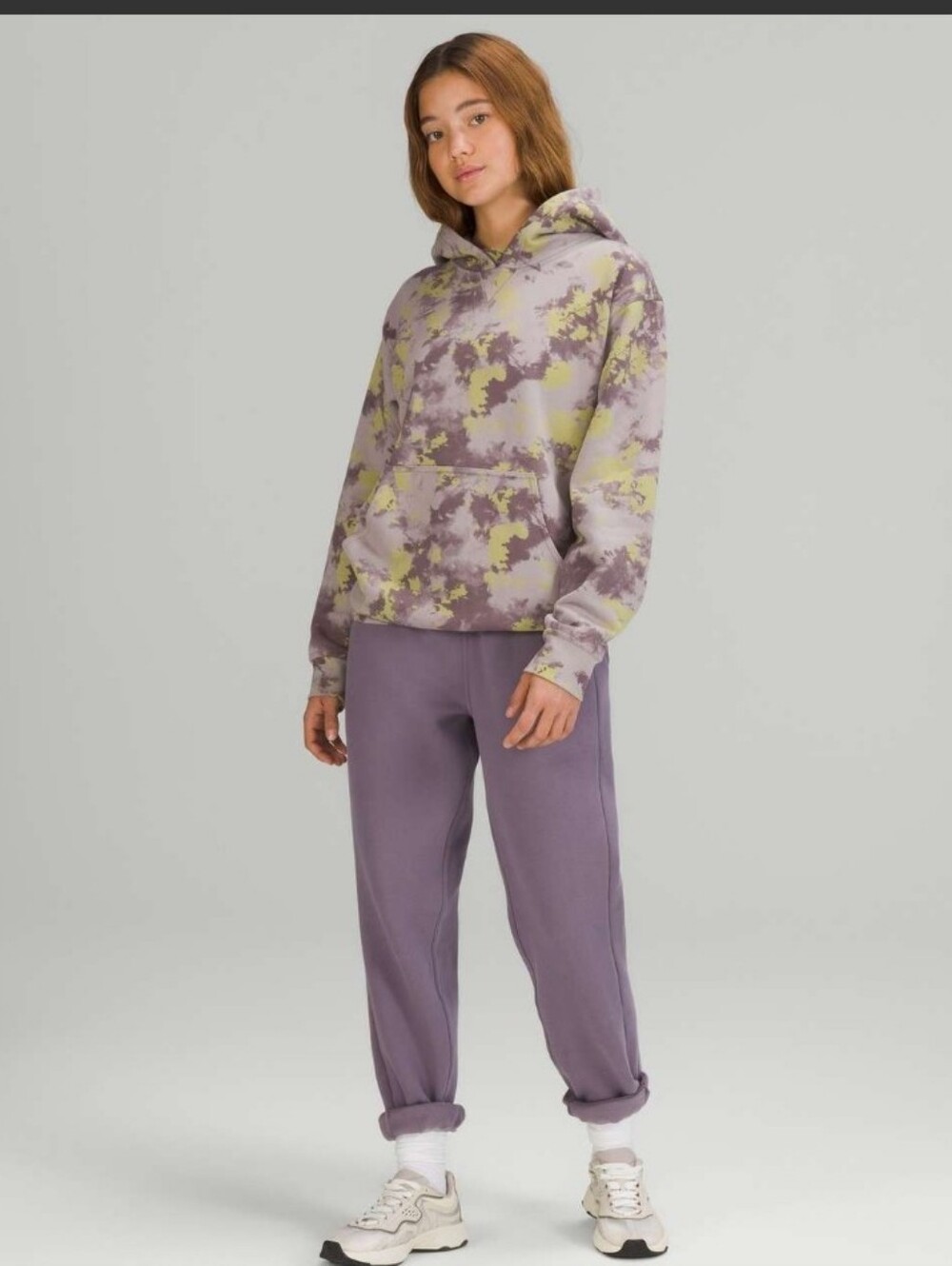 Lululemon All Yours Hoodie Orbital Tie Dye Mauve Grey Multi - Picture 16 of 16